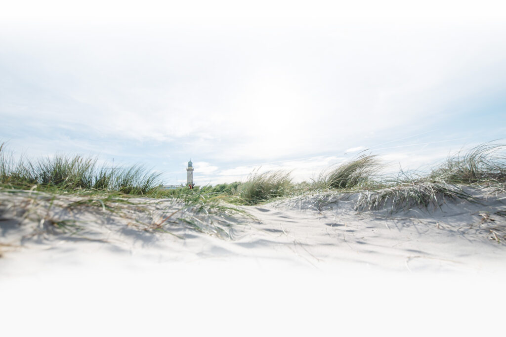 Lighthouse in Warnemuende near Rostock on the Baltic Sea
