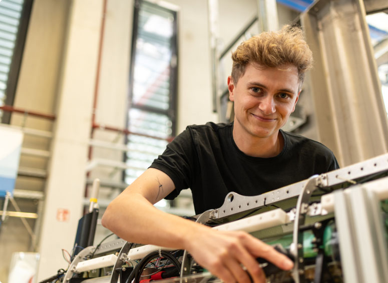 Portrait of SME alumnus Jonas Thyrann, Research Associate at the Chair of Ocean Engineering