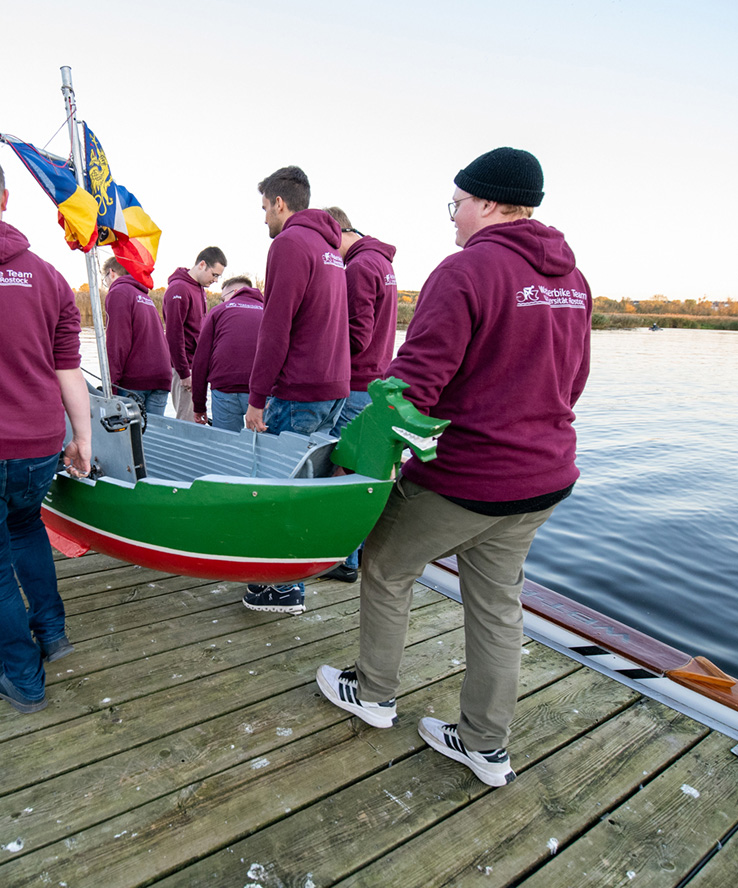 Waterbike team at the University of Rostock